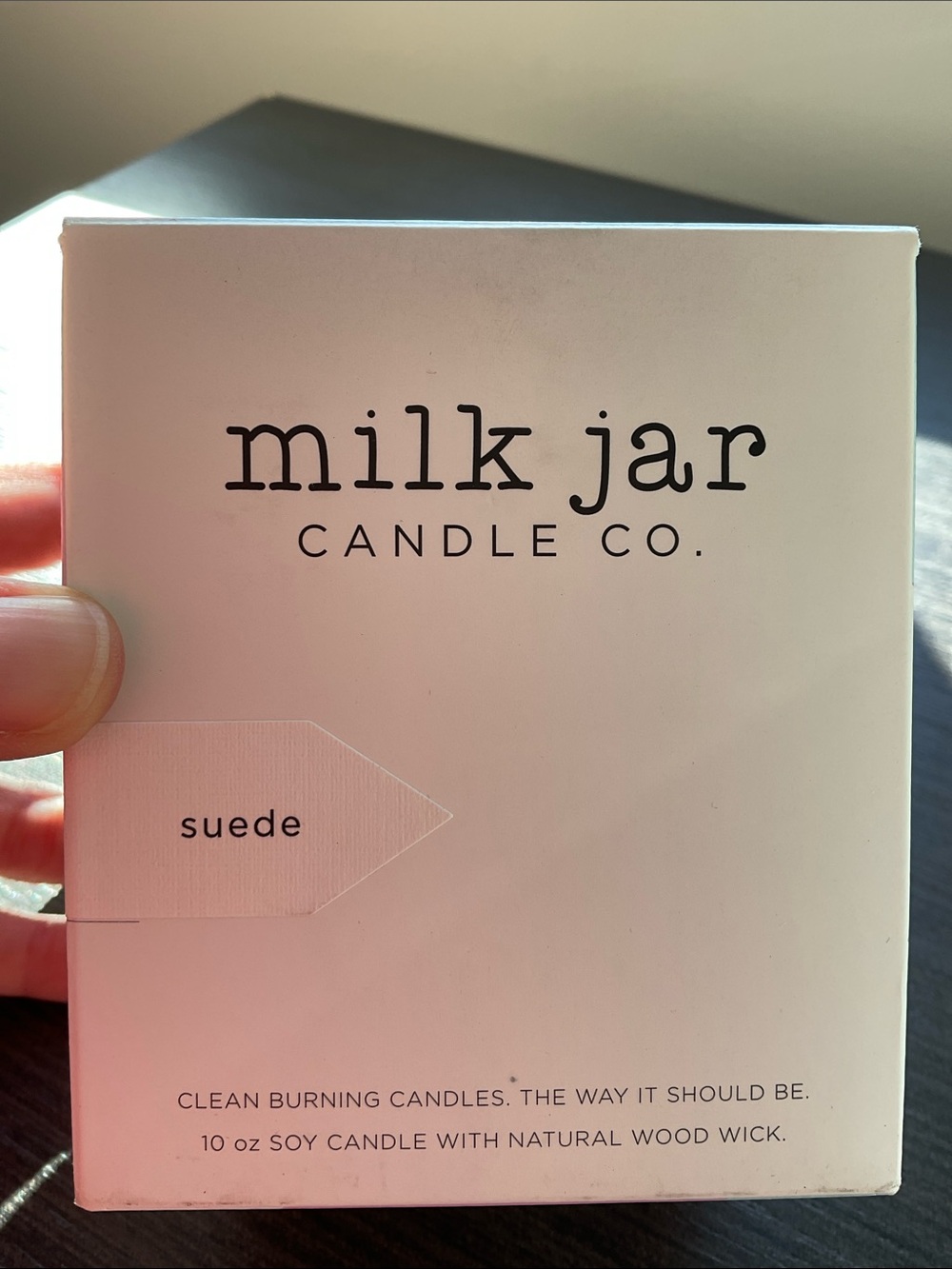 Rare! MilkJar Plant based Candle / *Discontinued* Suede / 10 oz